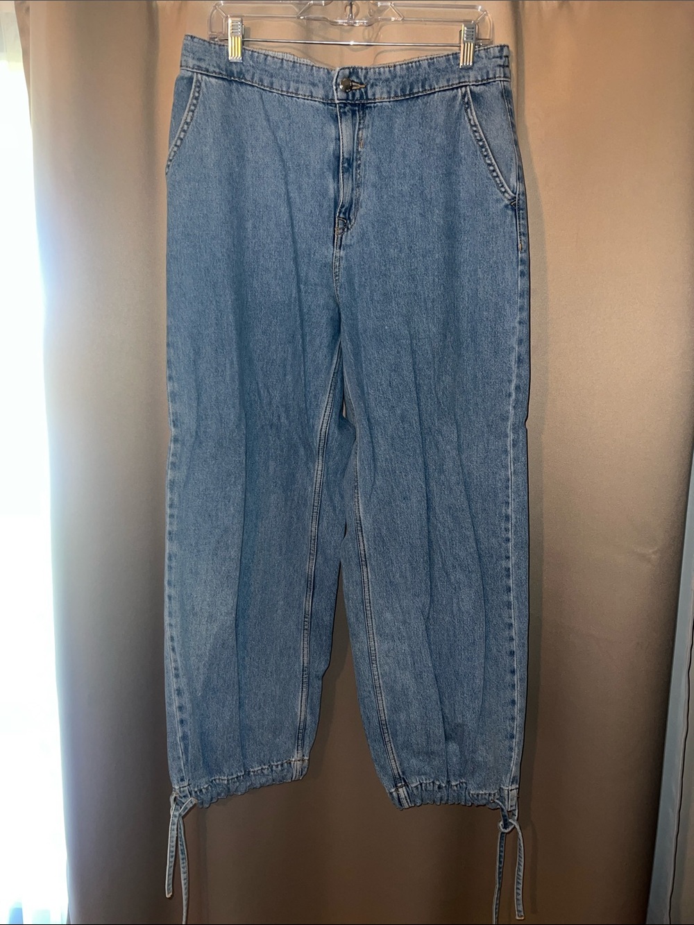 Zara Light Blue Denim Jogger Jeans